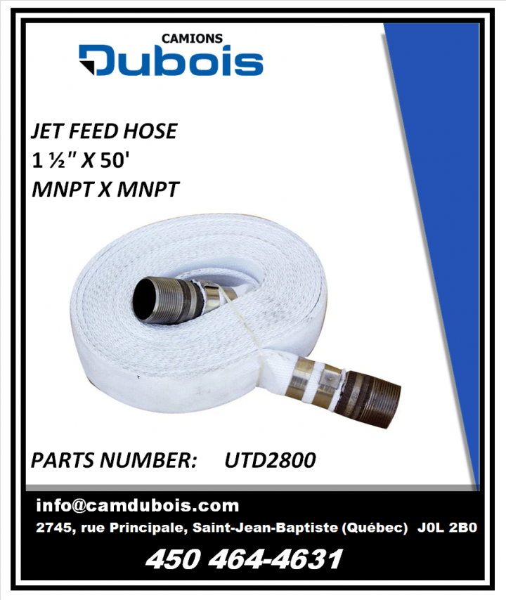 JET FEED HOSE 50' LONG