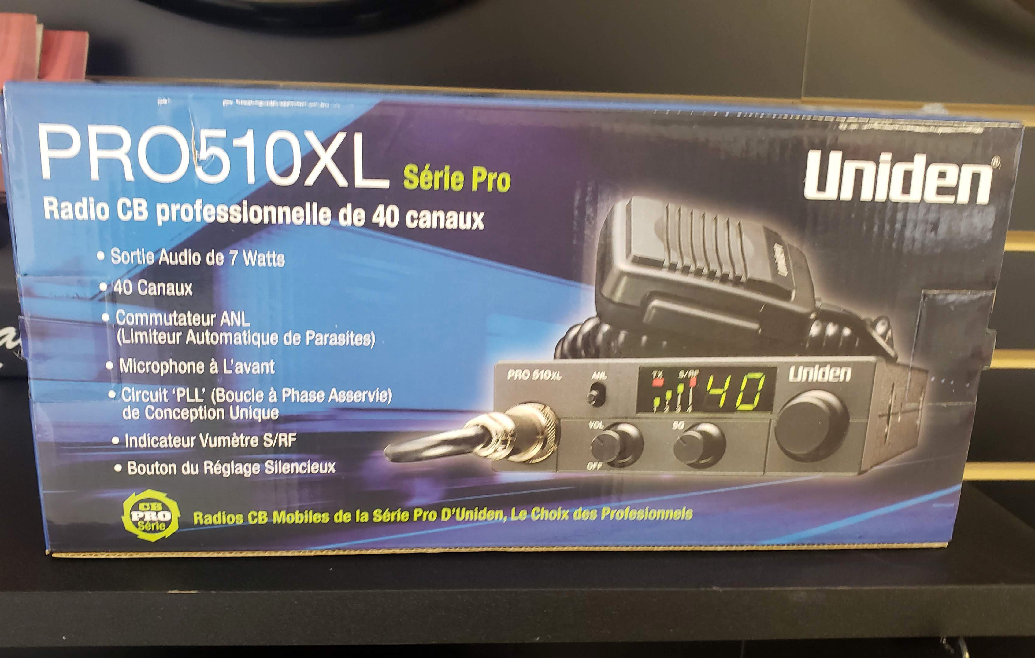 CB radio channels - Uniden Pro 510XL Accessories - Camions Dubois